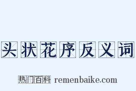 头状花序反义词是什么意思的图片